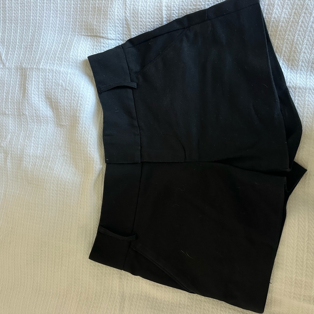Alice + Olivia Black Tailored Shorts